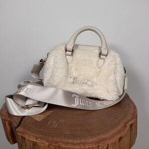 Y2K Juicy Couture Faux Fur Satchel Crossbody Bag